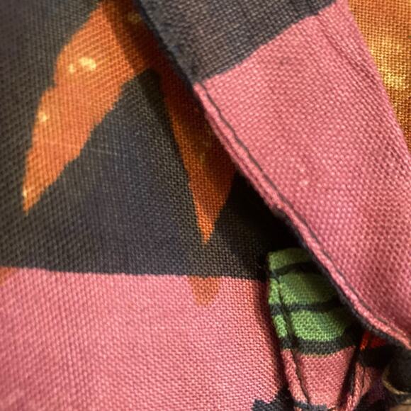 Vintage 90s Instyle New York Black Tribal Embroidered Fitted Rayon Vest Sz Small - Picture 9 of 16